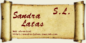 Sandra Latas vizit kartica